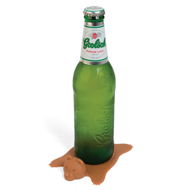 加厚硅膠杯墊硅膠熊杯墊 加厚硅膠杯墊硅膠熊杯墊