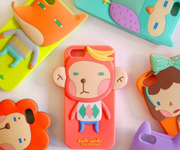 卡通動物硅膠手機殼,全包防摔手機套-硅膠套 卡通動物硅膠手機殼,全包防摔手機套-硅膠套