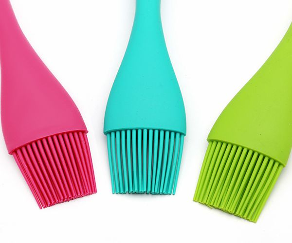 食品用硅膠燒烤刷，一體式調(diào)料油刷毛