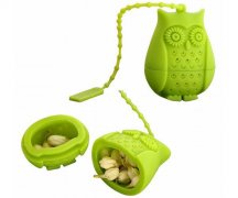 貓頭鷹硅膠茶漏，創意硅膠泡茶過濾器_硅膠用品