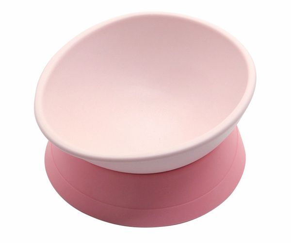 寶寶輔食吸盤硅膠碗，小孩防摔防滑吃飯碗